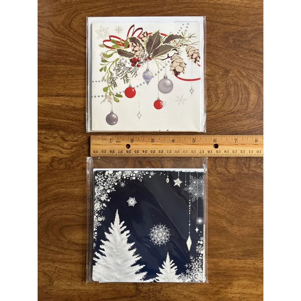 2 Treasures Christmas Pop-Up Greeting Cards‎ Festive Holiday Card Set Reindeer